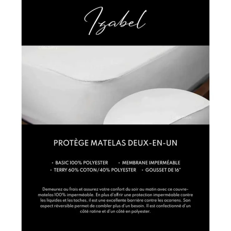 Twin Reversible Waterproof Mattress Protector White Sale