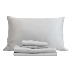 Twin XL Bamboo Bed Sheet Set - Cement Grey Best