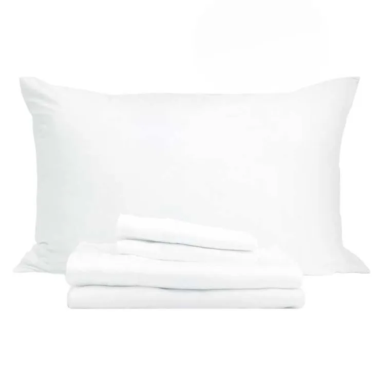 Twin XL Bamboo Bed Sheet Set - White New
