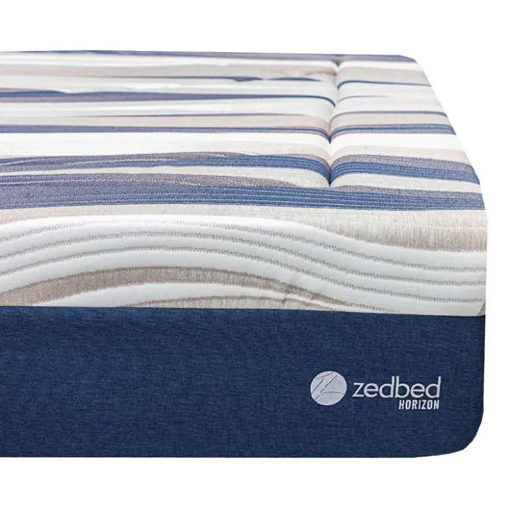ZedBed Twin XL Firm Mattress with Pocket Coils - 39" x 80" Blue / Pink / Beige Online