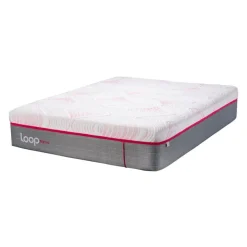 LOOP Twin XL Firm Mattress-in-a-Box with Pocket Nanocoils - 39" x 80" Pink & white Clearance