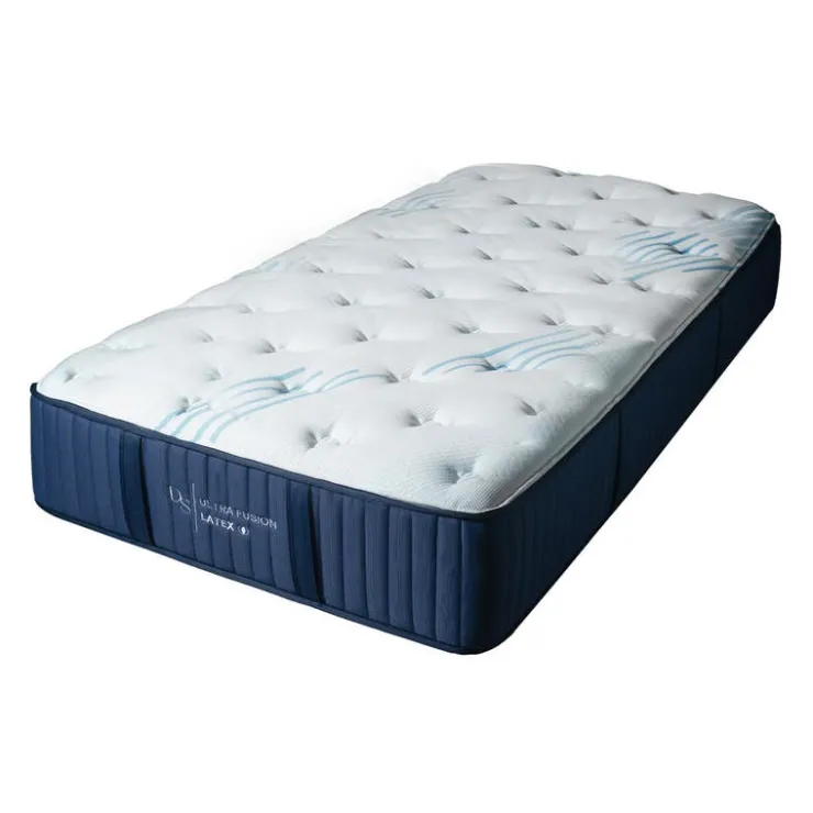 Dreamstar Twin XL Medium-Firm Memory Foam Mattress-in-a-Box - 39" x 80" Quilted Blue/White Hot