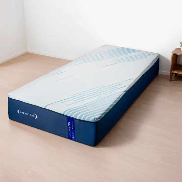 Dreamstar Twin XL Medium-Firm Memory Foam Mattress-in-a-Box - 39" x 80" Smooth Top Blue/White Clearance
