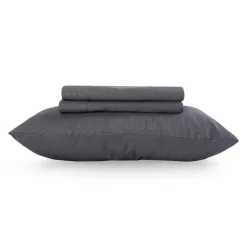 Twin XL Microfibre Bed Sheet Set - Charcoal Grey Discount