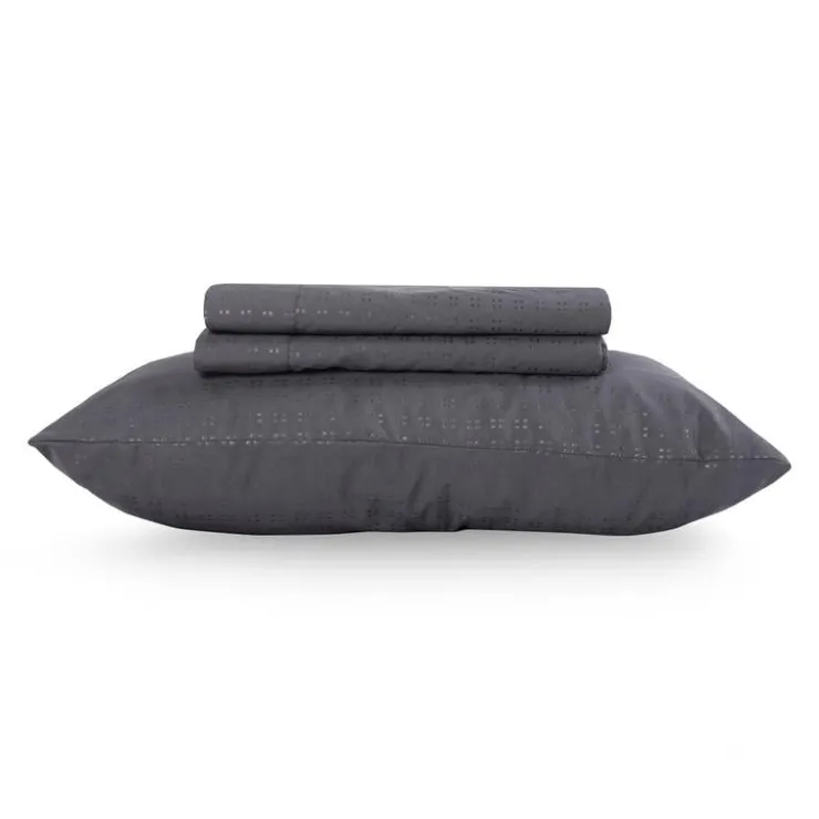 Twin XL Microfibre Bed Sheet Set - Charcoal Grey Discount