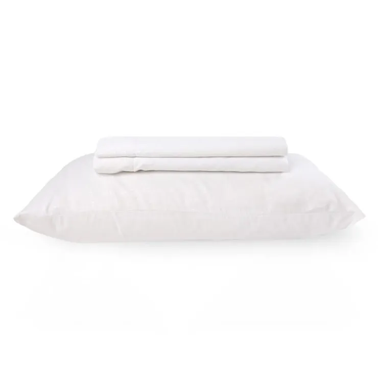Twin XL Microfibre Bed Sheet Set - White Outlet