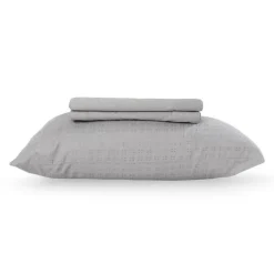 Twin XL Microfibre Bed Sheet Set - Cement Grey