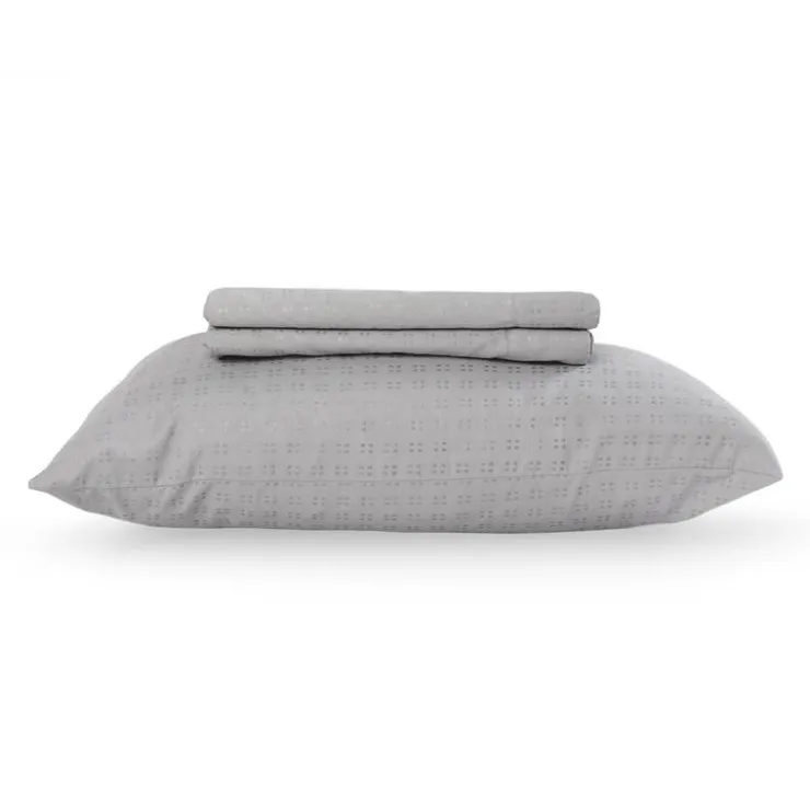 Twin XL Microfibre Bed Sheet Set - Cement Grey