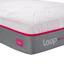 LOOP Twin XL Plush Mattress-in-a-Box with Pocket Nanocoils - 39" x 80" Pink & white Best