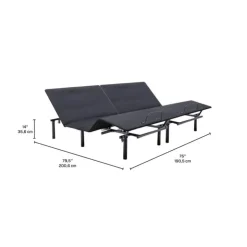 Two Twin XL Electric Bases (2x 39” x 80”) Grey New