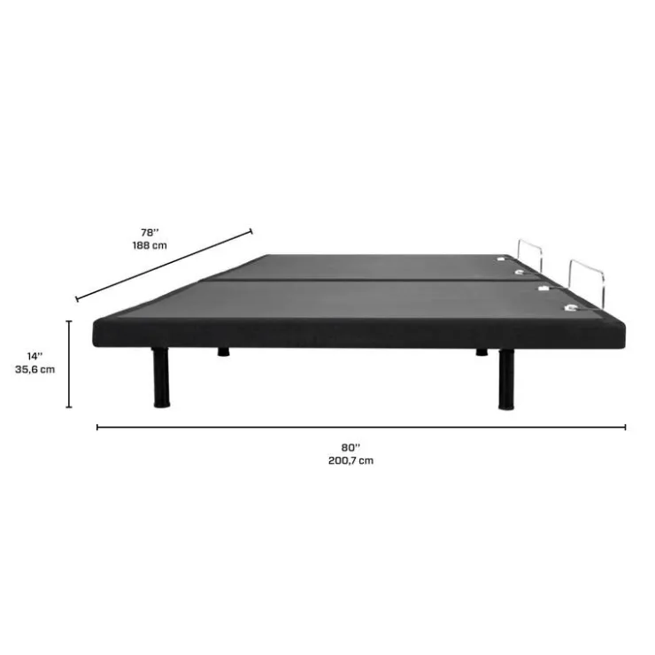Two Twin XL Electric Bases (2x 39” x 80”) Grey Sale