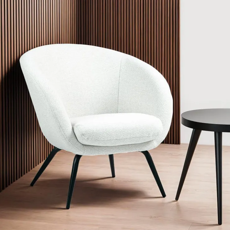 Upholstered Chair - White Discount
