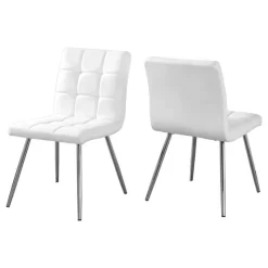 Monarch Upholstered Chairs (Set of 2) - - White
