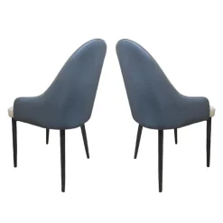 Upholstered Chairs (Set of 2) - and Blue-Grey Beige Online