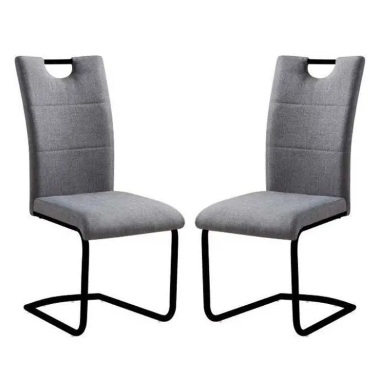 Upholstered Chairs (Set of 2) - GREY Clearance