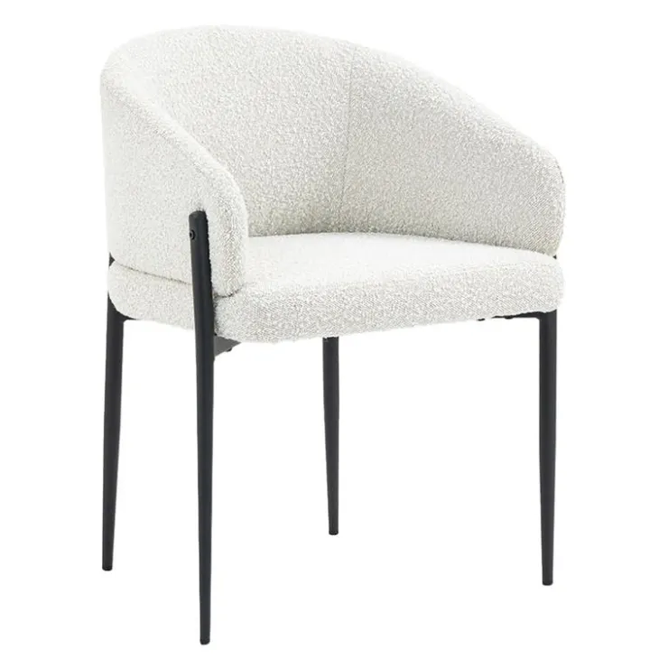Upholstered Chairs (Set of 2) - White Ivory New