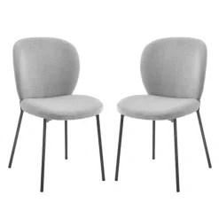 Upholstered Chairs (Set of 2) - Grey Mist Grey Online