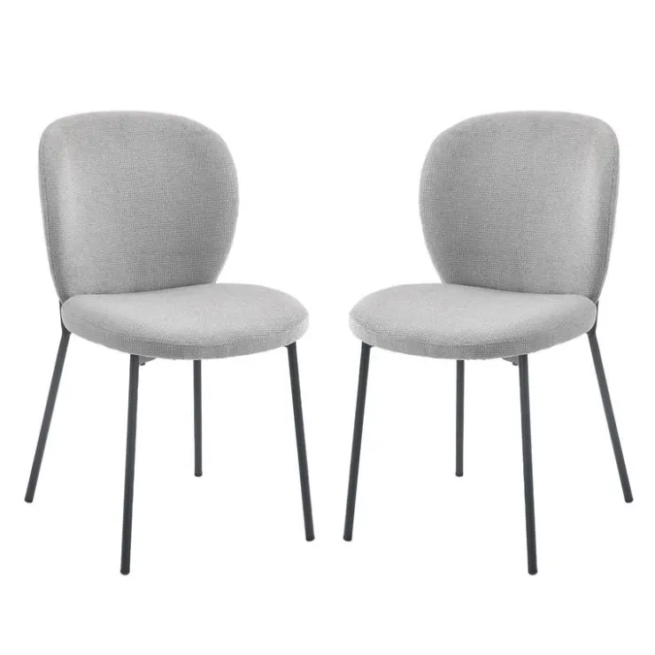 Upholstered Chairs (Set of 2) - Grey Mist Grey Online