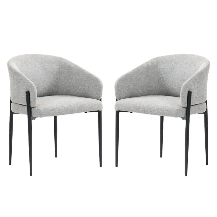 Upholstered Chairs (Set of 2) - Grey Sale