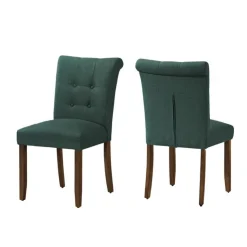Monarch Upholstered Chairs (Set of 2) - - Blue Clearance