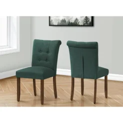 Monarch Upholstered Chairs (Set of 2) - - Blue Clearance
