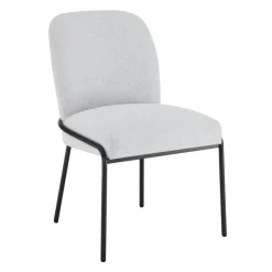 Upholstered Chairs with Tubular Metallic Accent (Set of 2) - Grey Black/Grey Discount