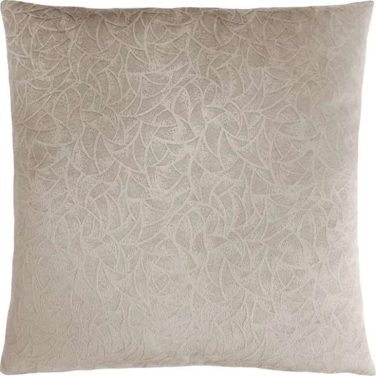 Monarch Velvet Accent Pillow 18" Taupe Outlet