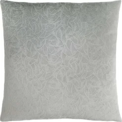 Monarch Velvet Accent Pillow 18" Light Grey Hot
