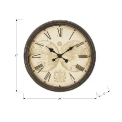 Monarch Wall Clock Brown Sale