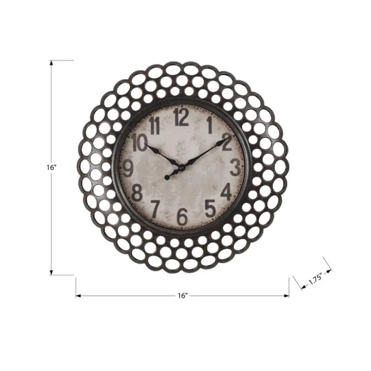 Monarch Wall Clock Brown Best