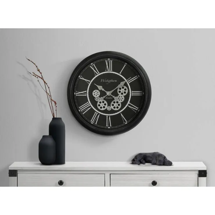 Monarch Wall Clock Black Outlet