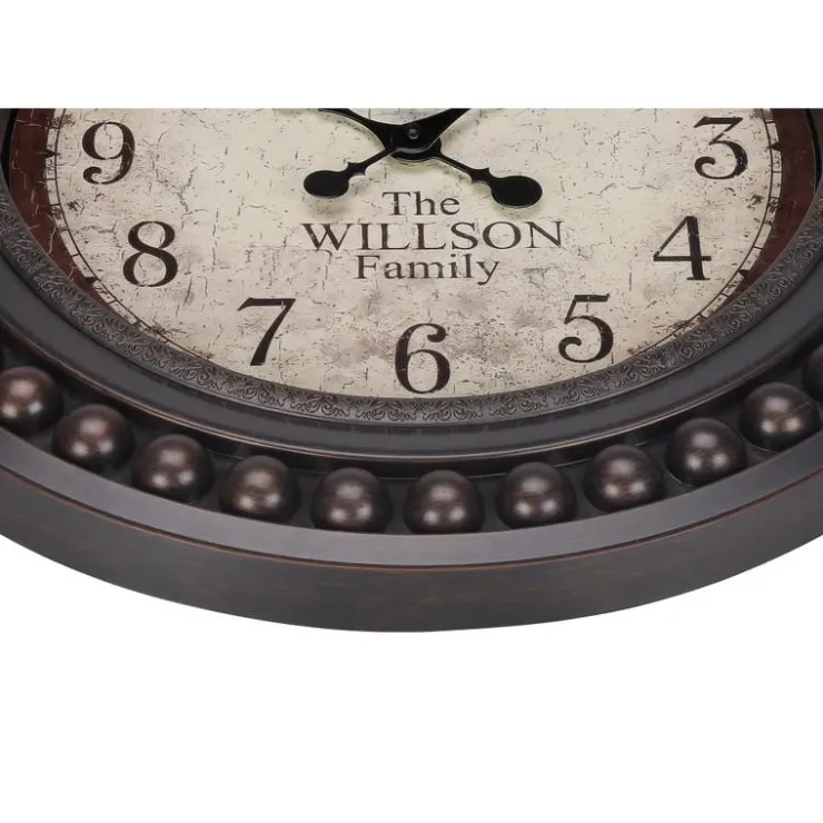 Monarch Wall Clock Brown Discount