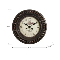 Monarch Wall Clock Brown Discount