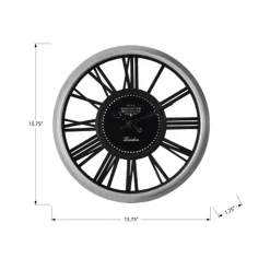 Monarch Wall Clock Black Outlet