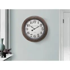 Monarch Wall Clock Brown