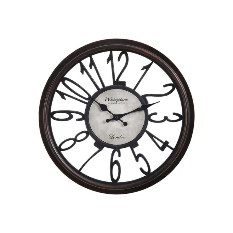 Monarch Wall Clock Brown