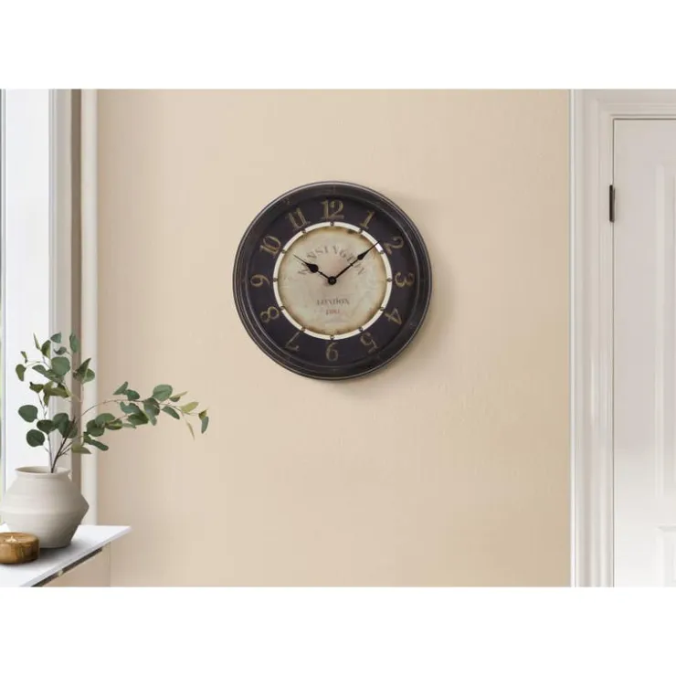 Monarch Wall Clock Brown
