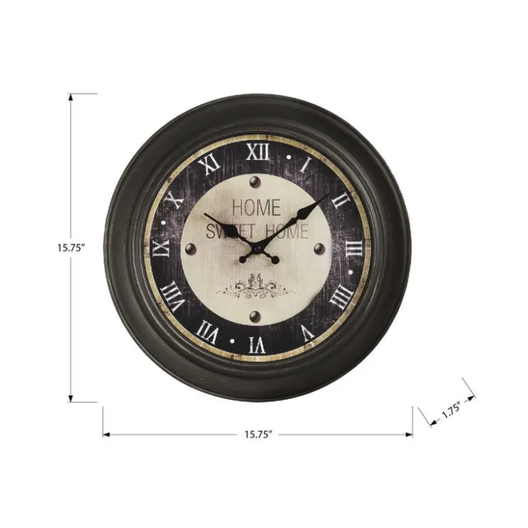 Monarch Wall Clock Brown Sale