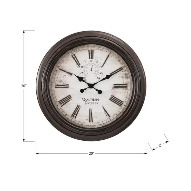 Monarch Wall Clock Brown