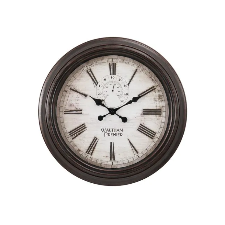Monarch Wall Clock Brown