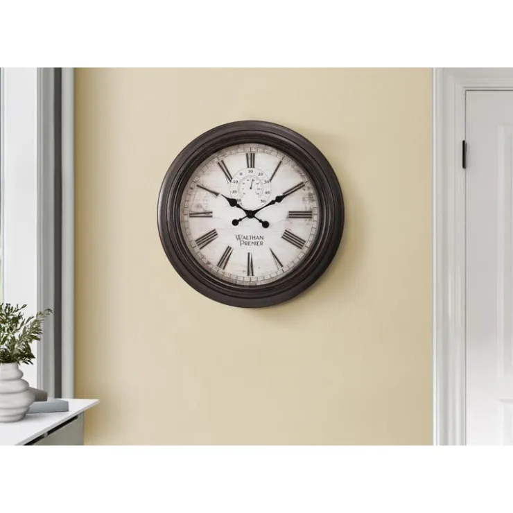 Monarch Wall Clock Brown