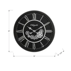 Monarch Wall Clock Black