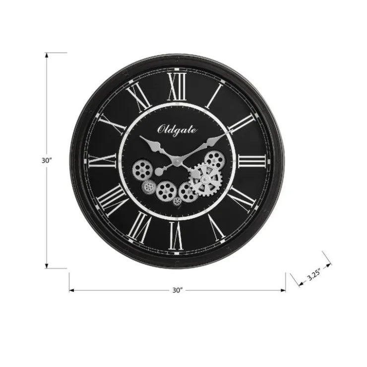 Monarch Wall Clock Black