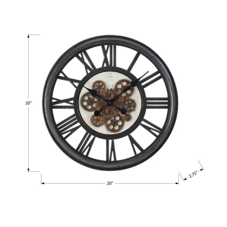 Monarch Wall Clock Black Clearance