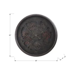 Monarch Wall Clock Black