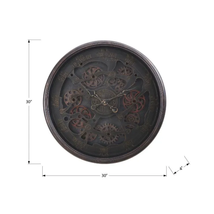 Monarch Wall Clock Black