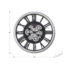 Monarch Wall Clock Black Best