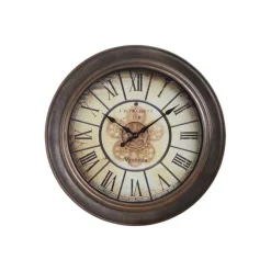 Monarch Wall Clock Brown