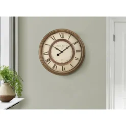 Monarch Wall Clock Brown Discount