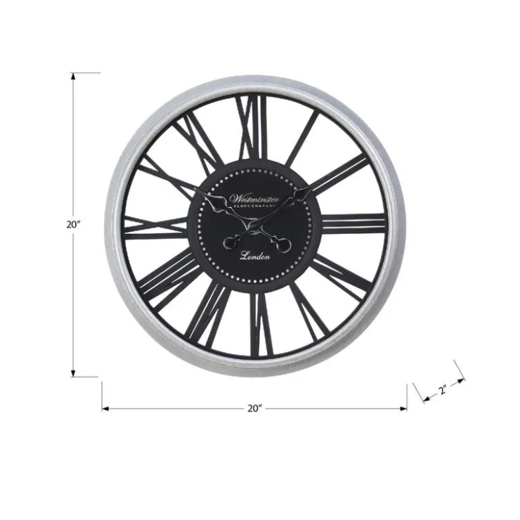 Monarch Wall Clock Black Best